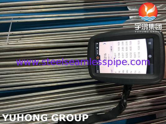ASTM A270 TP316L 매듭 없는 아우스테니틱 SS 위생관