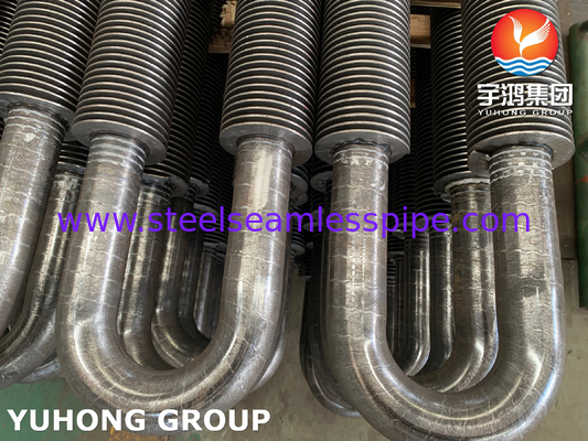 ASTM A106 / ASME SA 106 Gr.B 탄소 강철 고주파 용접 핀 튜브 U형