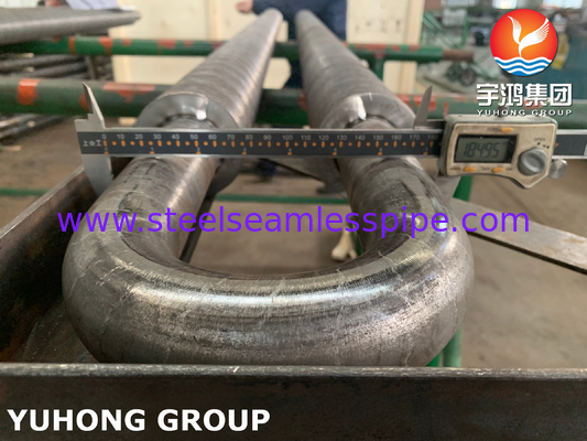 ASTM A106 / ASME SA 106 Gr.B 탄소 강철 고주파 용접 핀 튜브 U형