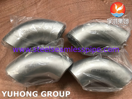 ASTM A403 WP304L 팔꿈치 스테인레스 스틸 부트웰드 핏링 ASME B 16.9