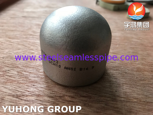ASTM A403 WP304L 1.4307 끝 캡 스테인리스 스틸 부트웨일드 부착