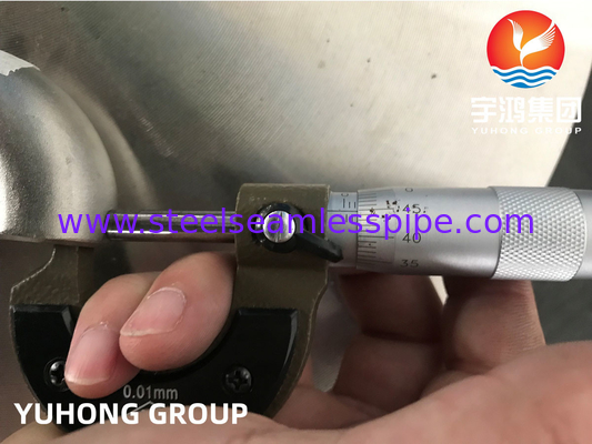 ASTM B366 N06022 하스텔로이 C22 2.4602 180도 팔꿈치 합금 철강 파이프 피팅 B16.9