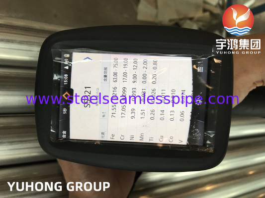 ASTM A249 TP321 스테인리스 스틸 웰딩 튜브 밝은 앙올레이드 보일러, 열 교환기 및 슈퍼 히터 응용