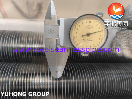 ASTM A179 탄소 강철 톱니 없는 L형 톱니 튜브 에어 히터