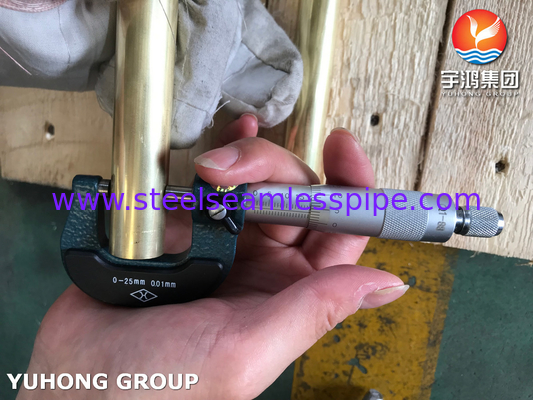 ASTM B111 C44300 열 교환기 용 구리 합금 무선 파이프