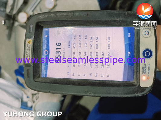 EN10253-4 1.4404 WP316L 물처리 시설용 팔꿈치 스테인레스 스틸 파이프 피팅