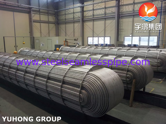 ASME Sec VIII U Stamp TP316L SS 튜브 펀들 클로라이드 저항성 NACE MR0175