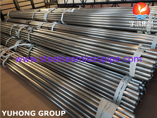 ASTM A249 / ASME SA249 TP304 스테인리스 스틸 용접 튜브, 밝은 앙일, 평면 끝