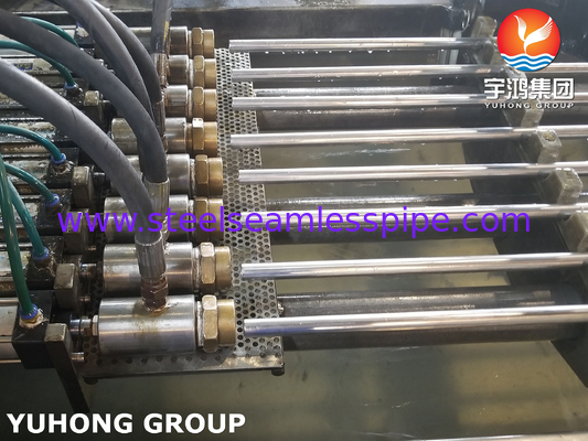 ASTM A249 / ASME SA249 TP304 스테인리스 스틸 용접 튜브, 밝은 앙일, 평면 끝
