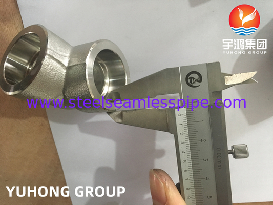 ASTM A182 F304 스테인리스 스틸 가조 90 DEG 부착. 팔꿈치 고압 B16.11