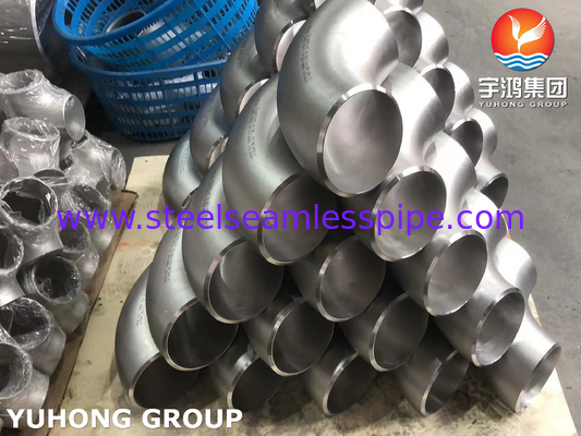 ASTM A815 S31803 듀플렉스 스틸 부트웨일드 90Deg 팔꿈치 파이프 피팅 B16.9