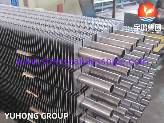 ASTM A192 탄소강 HH형 사각 핀 튜브 (보일러 절탄기용)