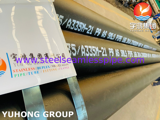 ASME SA335 P9 K90941 열전력 생산용 페리트 합금 강철 무선 파이프