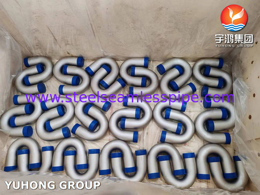 ASME SA213 TP316L 1.4404 소화용 히터용 스테인리스 스틸 U 굽기 튜브