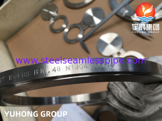 안경 블라인드 플랜지, ASTM A182 F316L 스테인리스 스틸 그림 8 플랜지, RF ASME B16.48