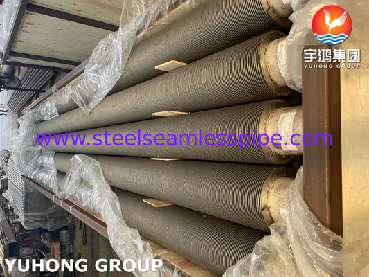 ASTM A376 TP347H S34709 스테인리스 스틸 고주파 웰딩 스파이럴 핀 튜브