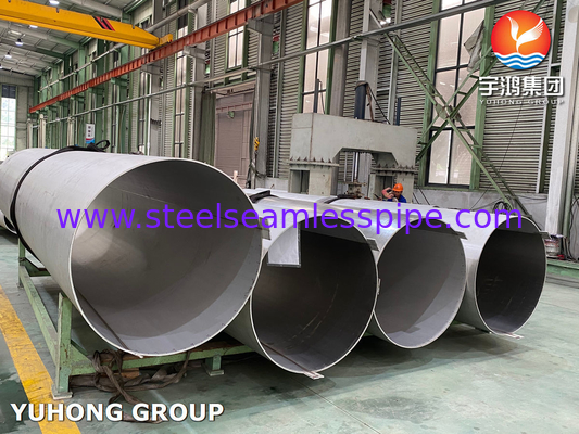 Astm A358 Cl.1 Cl.3 Tp304h 스테인리스 스틸 웰딩 파이프 평평한 끝