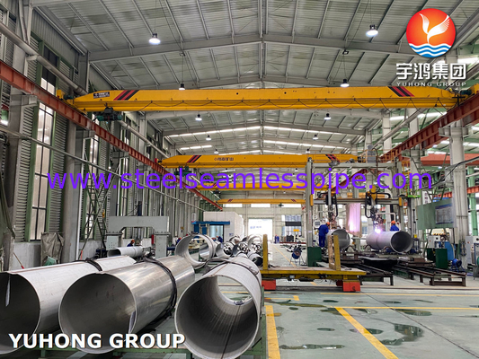 Astm A358 Cl.1 Cl.3 Tp304h 스테인리스 스틸 웰딩 파이프 평평한 끝