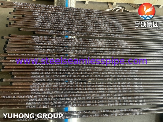 ASTM A335 P5 / X11CrMo5 합금 강철 꿰매지 않는 파이프 고압 보일러 파이프