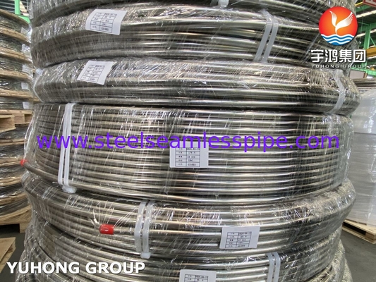 ASTM A269 TP316/316L 스테인리스 스틸 열 교환 튜브 코일 밝은 앙일