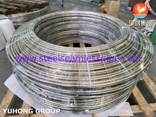 ASTM A269 TP316/316L 스테인리스 스틸 열 교환 튜브 코일 밝은 앙일