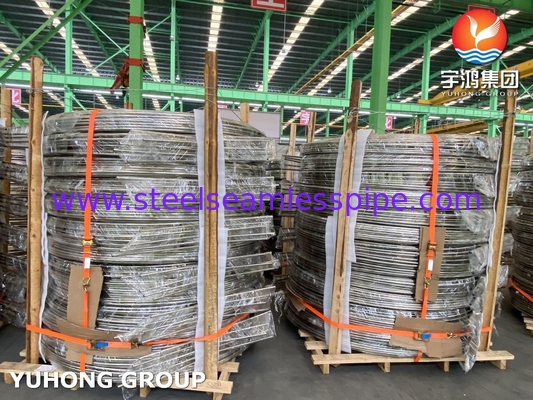 ASTM A269 TP316/316L 스테인리스 스틸 열 교환 튜브 코일 밝은 앙일