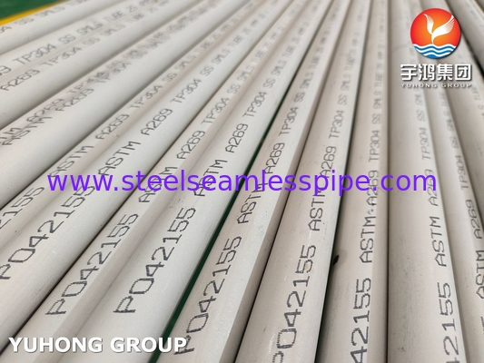 ASTM A269 TP304 스테인리스 스틸 무선 파이프 소금 및 연금 파이프