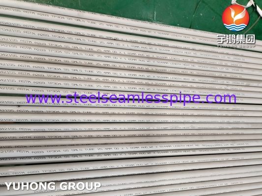 ASTM A269 TP304 스테인리스 스틸 무선 파이프 소금 및 연금 파이프