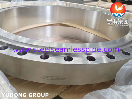 스테인리스 스틸 웰드 넥 RTJ 플랜지 ASME B16.5 ASTM A182 F310 WNRTJ 플랜지