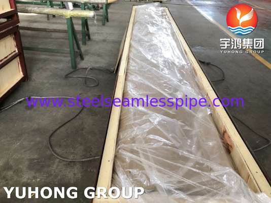 ASME SB111 C70600 C68700 C71500 C44300 톱니 없는 튜브 100% HT 15.88 X 1.24 X 6096MM