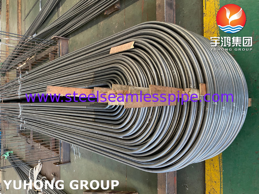 ASME SA213 TP316Ti 스테인리스 스틸 U 굽기 튜브 1.65mm 최소 두께