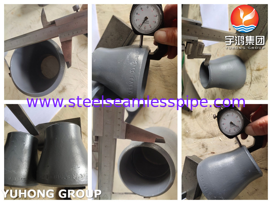 ASME B16.9 ASTM A234 WPB 탄소 강철 파이프 부착재 검은색 코팅 부착재