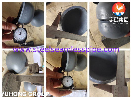 ASME B16.9 ASTM A234 WPB 탄소 강철 파이프 부착재 검은색 코팅 부착재