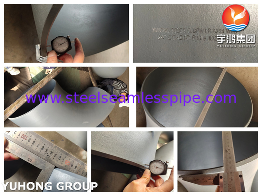 ASME B16.9 ASTM A234 WPB 탄소 강철 파이프 부착재 검은색 코팅 부착재