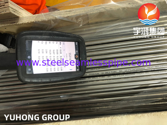 ASTM A213 TP316L 스테인리스 스틸 선명한 앙일러 튜브 기기 튜브