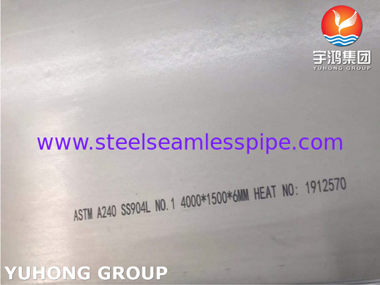 ASTM A240 스테인리스 스틸 904L 판, 스트레스 경식 균열에 높은 저항성