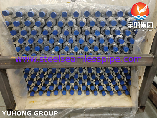 열교환기 핀 튜브, 추출형, ASTM A213 TP304 알루늄 6063