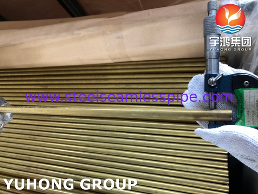 ASTM B111 C68700 / CuZn20Al2 열 교환기 위한 무선 알루미늄 구리 파이프