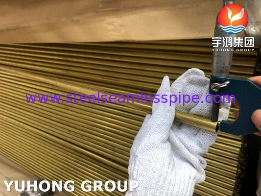 ASTM B111 UNS C68700 CuZn20Al2 석유 및 가스 산업용 알루미늄 구리 파이프