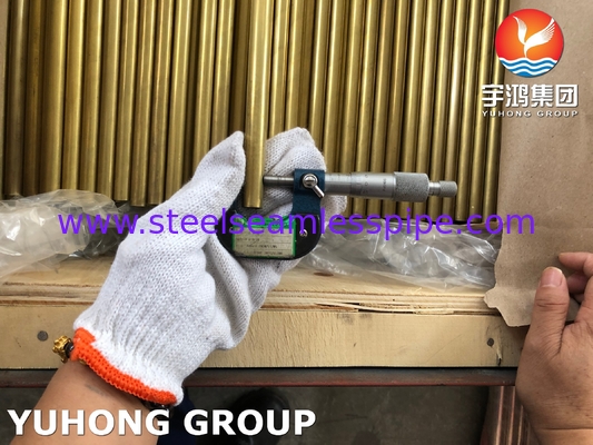 ASTM B111 C68700 / CuZn20Al2 열 교환기 위한 무선 알루미늄 구리 파이프