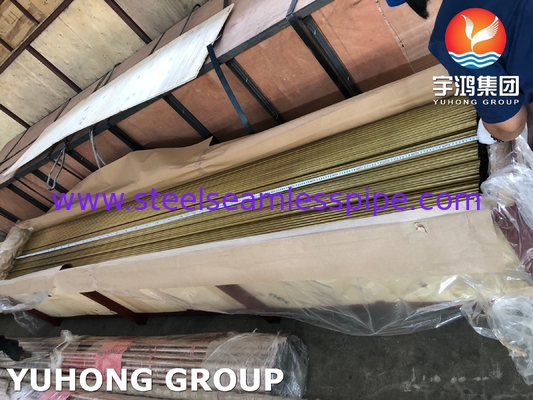 ASTM B111 C68700 / CuZn20Al2 열 교환기 위한 무선 알루미늄 구리 파이프