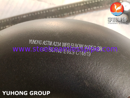 부트웰드 부착 ASTM A234 WPB 탄소 강철 90/180도 SR 팔꿈치