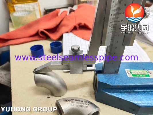 ASTM A403 WP310S-S 스테인리스 스틸 90도 반지름 긴 팔꿈치