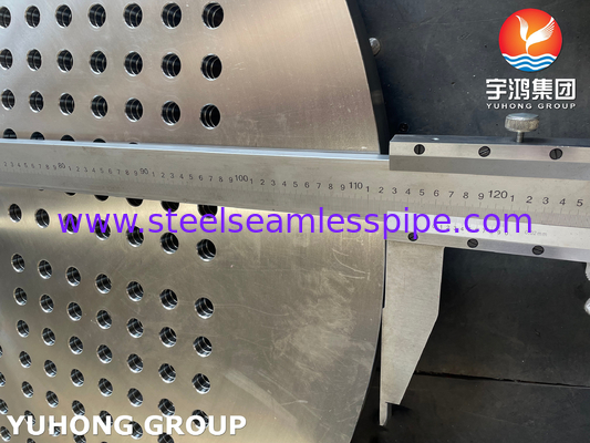 ASTM A182 F316L / 1.4404 스테인리스 스틸 튜브 엽 열 교환 튜브 판