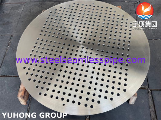ASTM A182 F316L / 1.4404 스테인리스 스틸 튜브 엽 열 교환 튜브 판