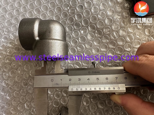 ASTM A182 F92 1/2 인치 90° 팔꿈치 #6000 ASME B16.11 SW 전력 발전소용