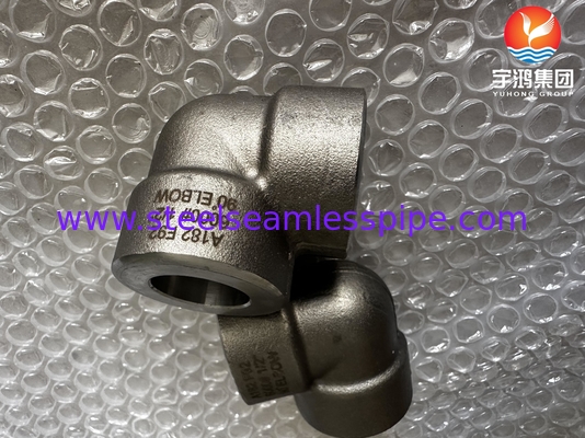 ASTM A182 F92 1/2 인치 90° 팔꿈치 #6000 ASME B16.11 SW 전력 발전소용