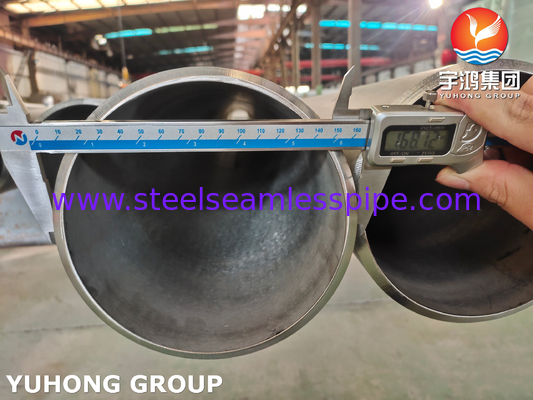 ASTM A376 TP347H 열 저항성 스테인리스 스틸 꿰매지 않는 파이프