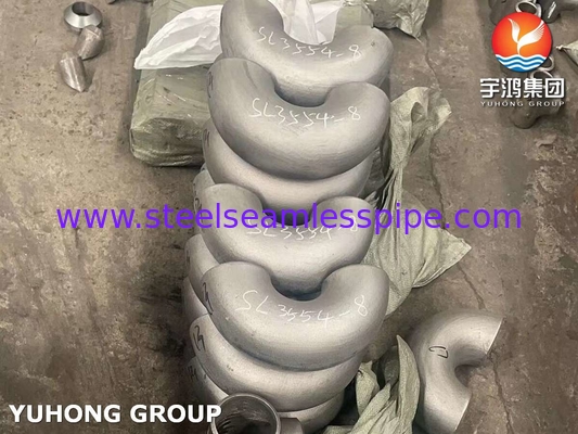미국 표준 ASTM403 WP321 180도 스테인리스 스틸 파이프 팔꿈치 B16.9