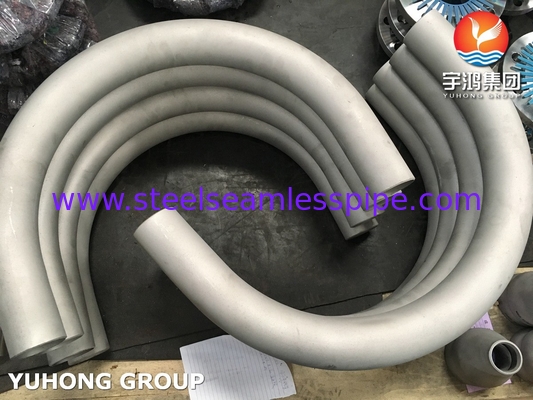 ASTM A403 WP304 스테인리스 스틸 180도 팔꿈치 B16.9 부트웰드 파이프 피팅